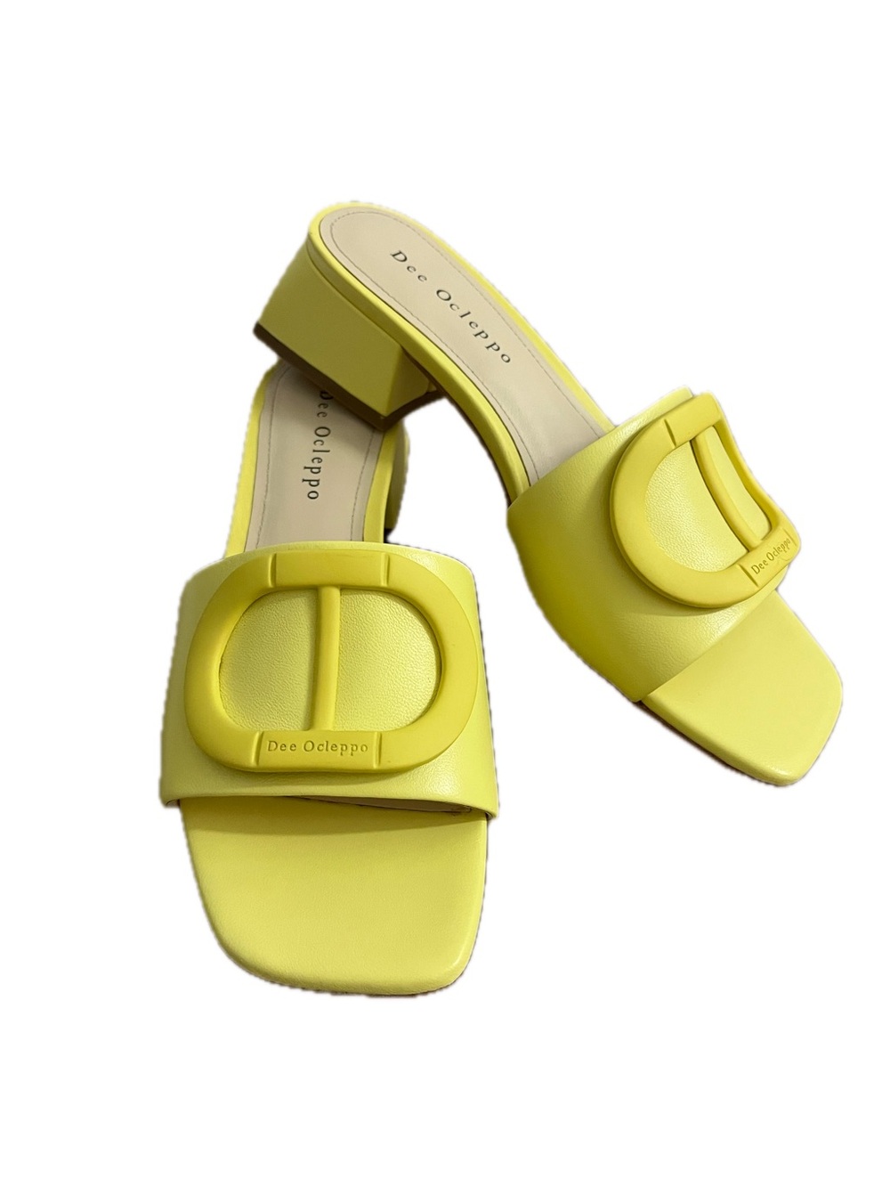 Yellow Dee Ocleppo Buckle Sandals Size 6